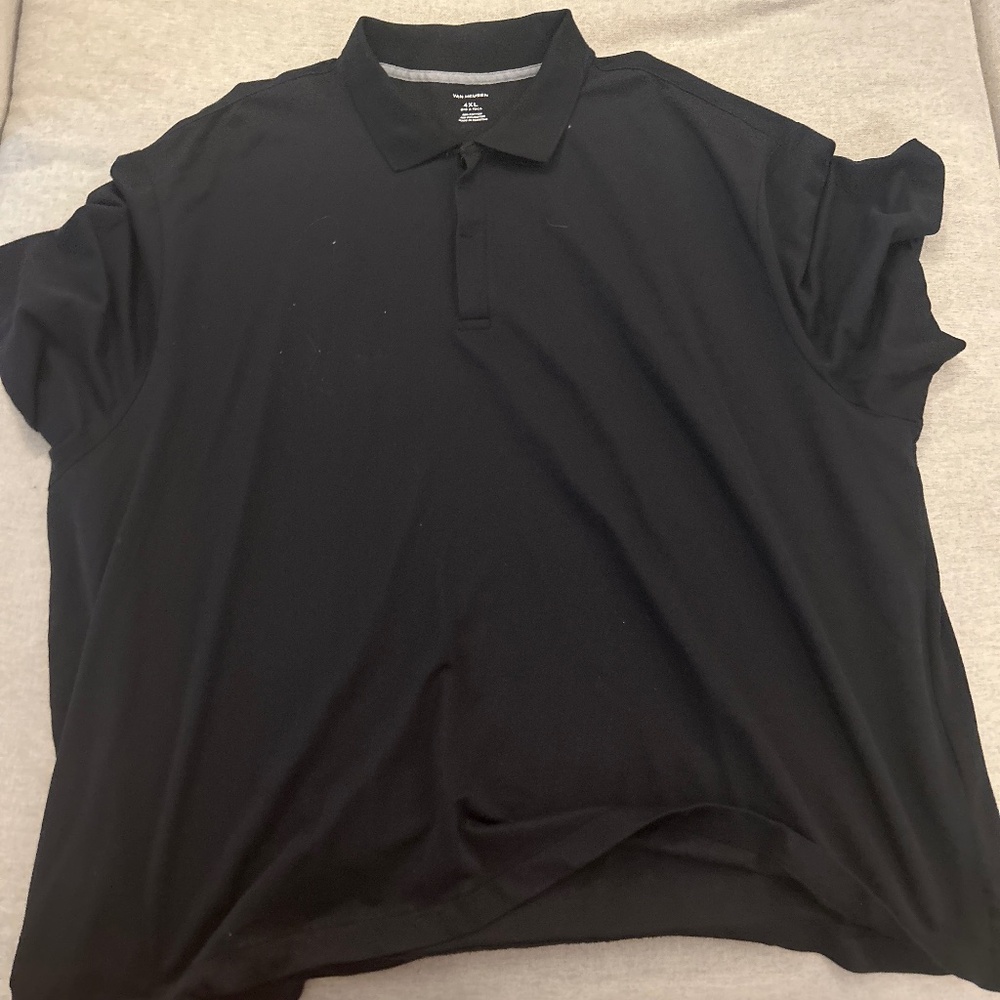 Black 4XL Van Heusen Polo